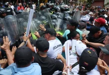 PNB reprime marcha de trabajadores en Caracas que exigían salarios dignos