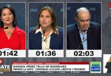 Choque frontal en el debate presidencial de Perú: Keiko Fujimori y López Aliaga protagonizan el cara a cara más tenso