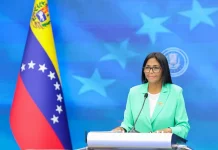 Delcy Rodríguez anuncia aumento salarial en Venezuela para el 1 de mayo en medio de creciente presión social