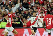 River Plate se juega el pase a los cuartos de la Copa Sudamericana ante Independiente Santa Fe: formaciones confirmadas