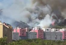 Desalojan a 25 vecinos de Torre Baró y confinan el barrio de Ciutat Meridiana por el incendio de Collserola en Barcelona: ya hay 35 hectáreas afectadas