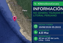 Sismo de magnitud 4,8 sacude Lima y autoridades descartan tsunami en la costa peruana