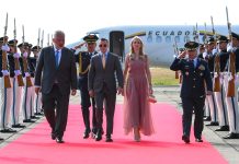 Daniel Noboa llega a Cali para acompañar la investidura de Abelardo de la Espriella
