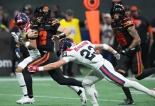 Horvath anota tres touchdowns y los Lions derrotan a Alouettes