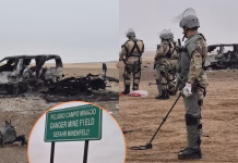 Explosión en la frontera Chile y Perú deja camioneta destruida tras pisar mina antitanque