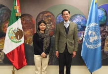 Canciller Roberto Velasco se reúne con la activista Malala Yousafzai para hablar de derechos de mujeres y niñas