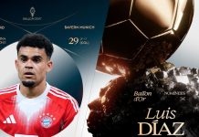 Luis Díaz nominado al Balón de Oro 2026: contra quiénes compite la figura de la selección Colombia y el Bayern Munich