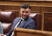Rufián insiste en pedir una candidatura común de la izquierda alternativa y dice que aún «hay tiempo» para conformarla