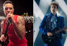 Robbie Williams fue distinguido por la Legislatura porteña y prometió que el domingo tocará un clásico de Soda Stéreo
