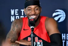 Leonard recibe una cálida bienvenida en el redebut de los Raptors