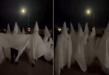 Indignación en Texas: grabaron a un grupo con túnicas del Ku Klux Klan en la previa de Halloween y la policía abrió una investigación