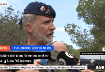 Felipe VI comparece ante los medios tras el grave accidente ferroviario de Toledo: “Transmitir a las familias nuestro pésame, nuestra tristeza, nuestro apoyo”